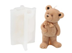 Molde silicona osito parado tela con moño